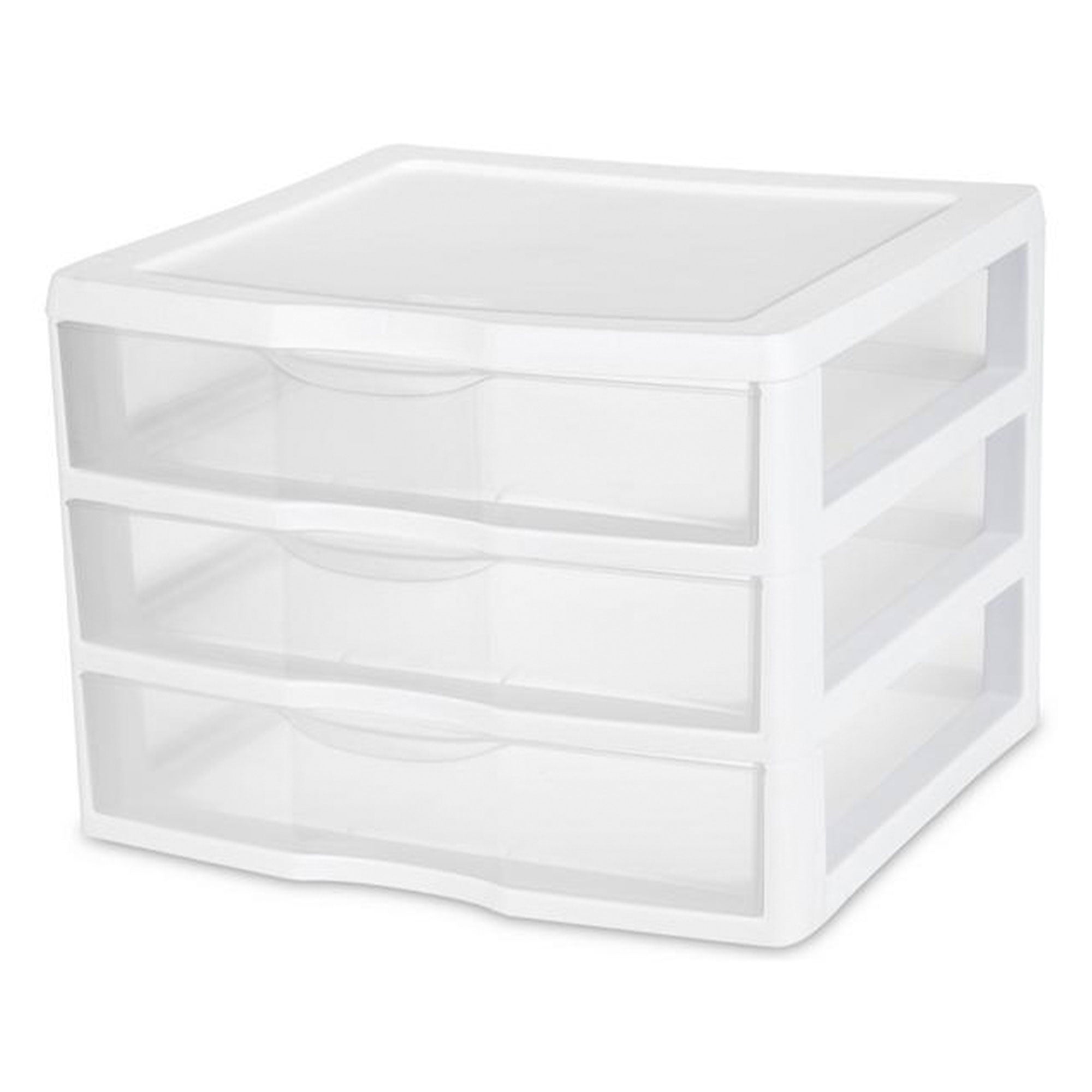 Sterilite Wide Portable Countertop 3-Drawer Desktop Storage Unit (Open Box)