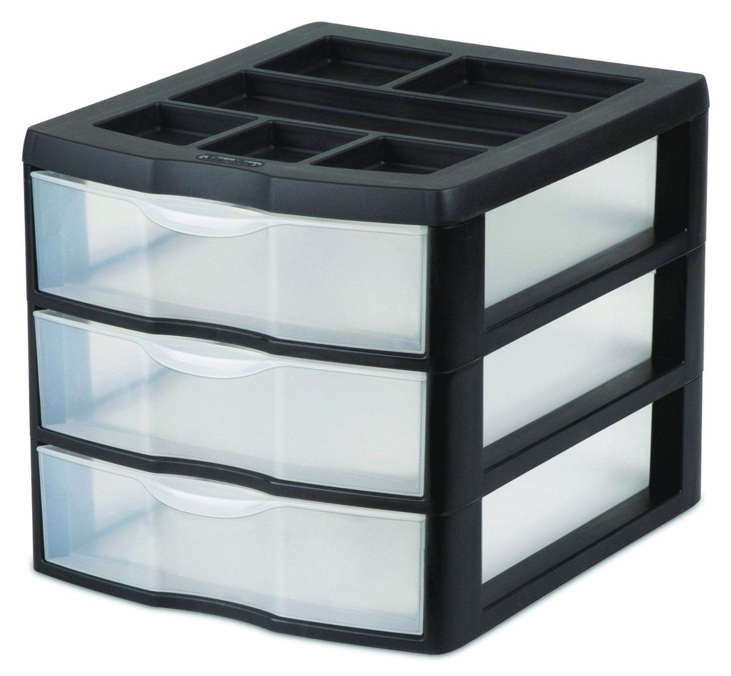 Sterilite 20439002 Compact Countertop 3 Drawer Desktop Storage - Open Box