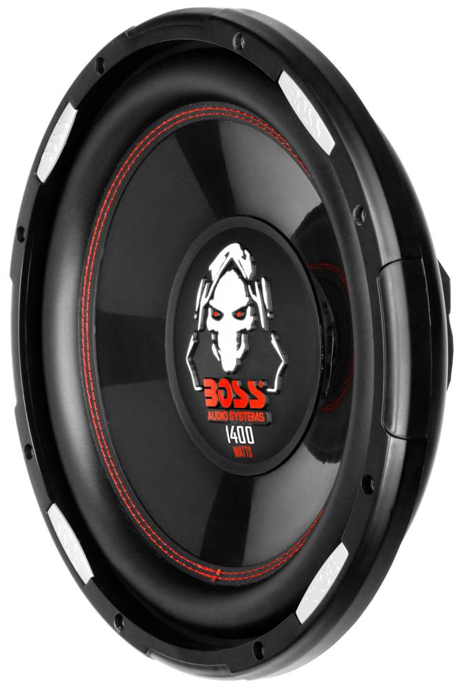 New Boss P120F 12" 1400 Watt Car Shallow/Slim Subwoofer Power Sub Woofer Audio (4 Pack)