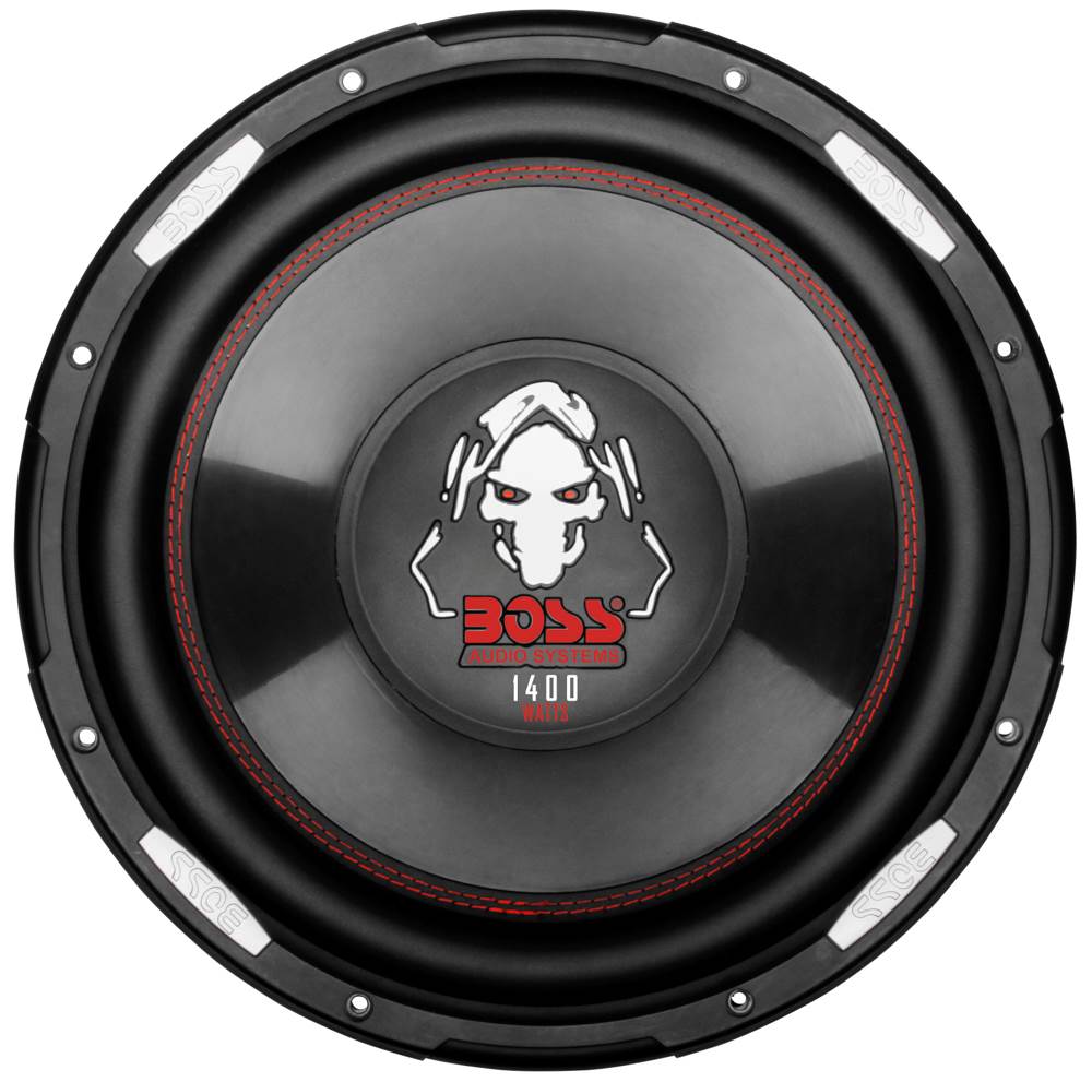 New Boss P120F 12" 1400 Watt Car Shallow/Slim Subwoofer Power Sub Woofer Audio (4 Pack)