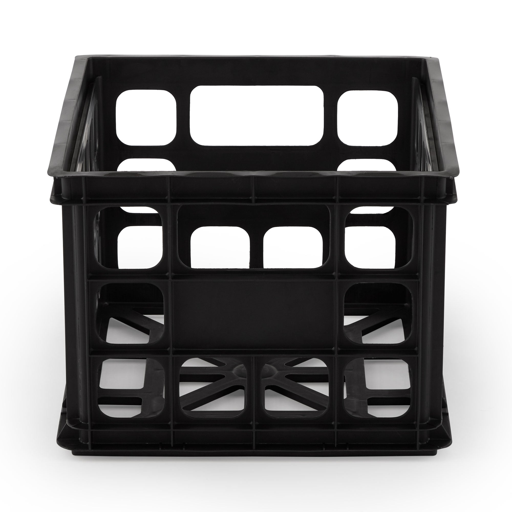 Sterilite 16929006 Plastic Black Storage Box Crate - Single (Open Box)