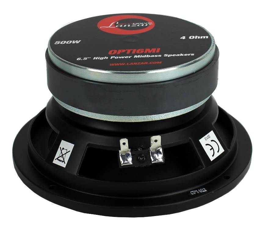 LANZAR OPTI6MI 6.5" 1500W Car Mid bass Mid Range Audio Power Speakers