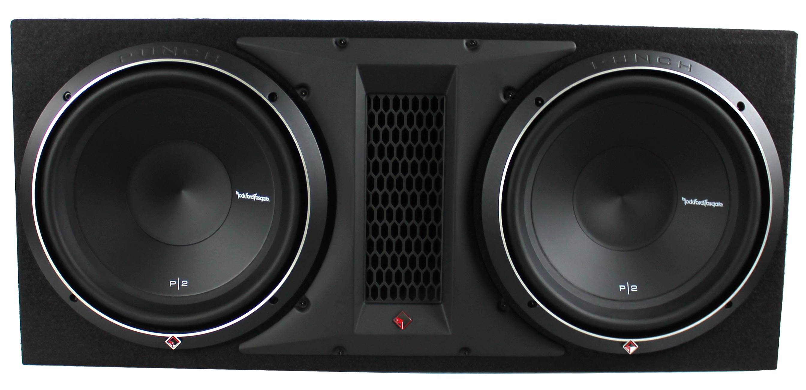 Rockford Fosgate P2-2X12 12" 1600 Watt Dual Loaded Subwoofer Sub Enclosure