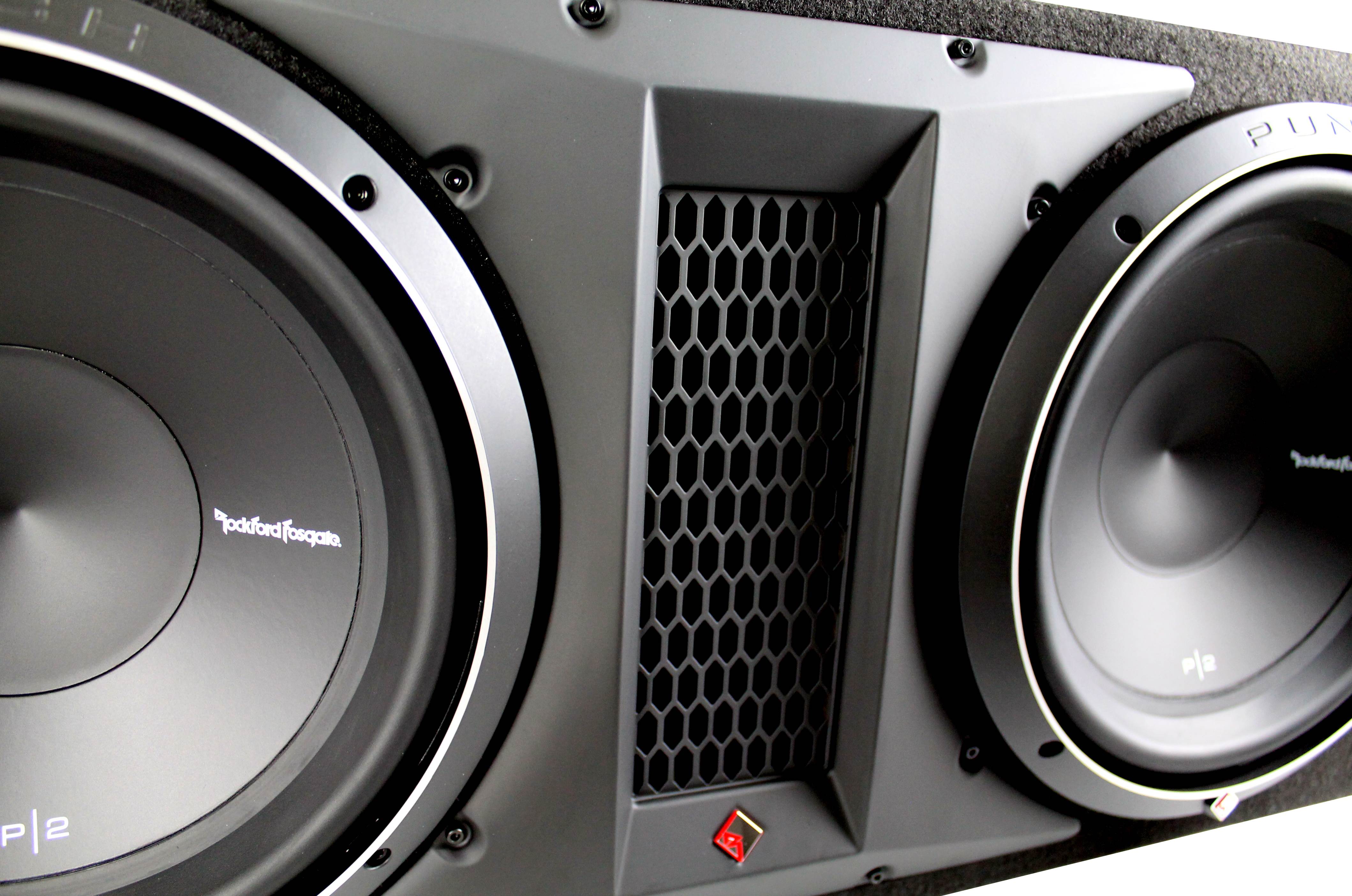 Rockford Fosgate P2-2X12 12" 1600 Watt Dual Loaded Subwoofer Sub Enclosure