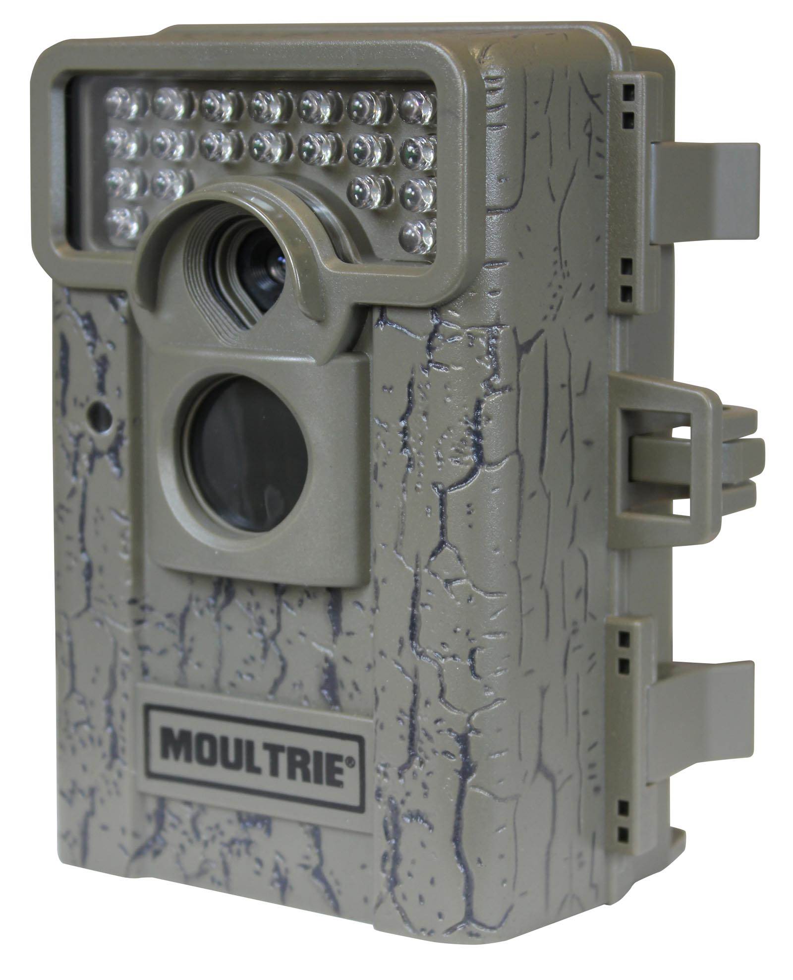 2 MOULTRIE M-550 Low Glow Infrared Digital Trail Game Mini Cameras + 2 SD Cards