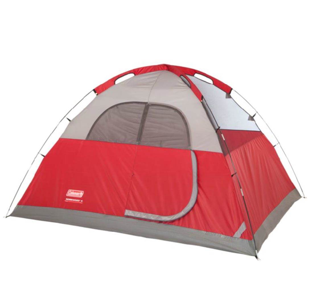 COLEMAN Flatwoods WeatherTec 4 Person Camping Tent w/ Rainfly - Missing Eyelit