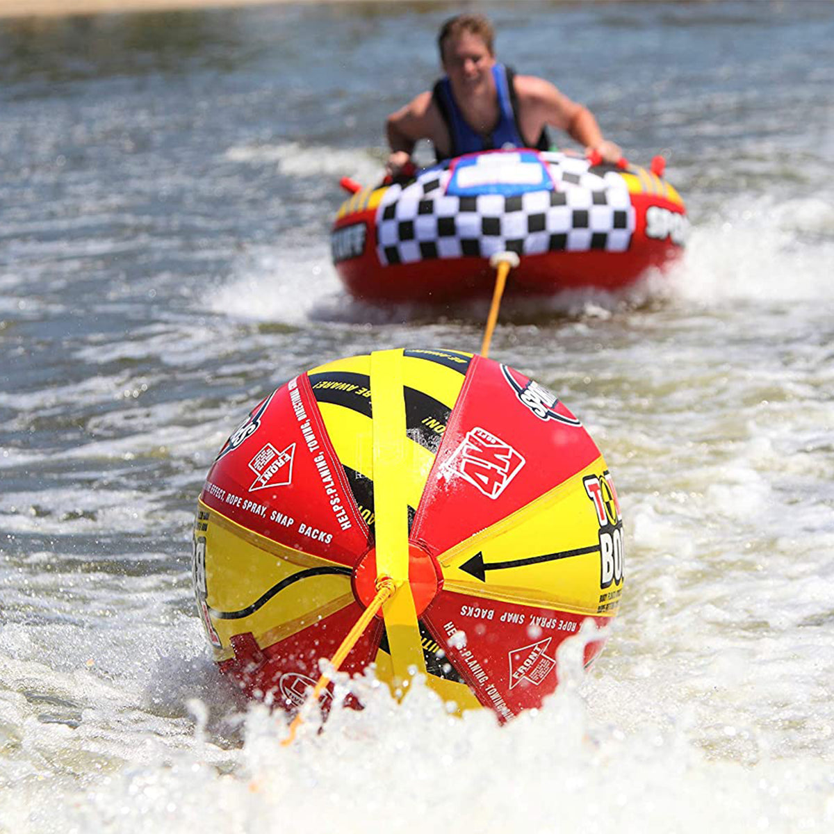 Airhead SPORTSSTUFF Boat Tubing Towable 4K Booster Ball Towing System(For Parts)