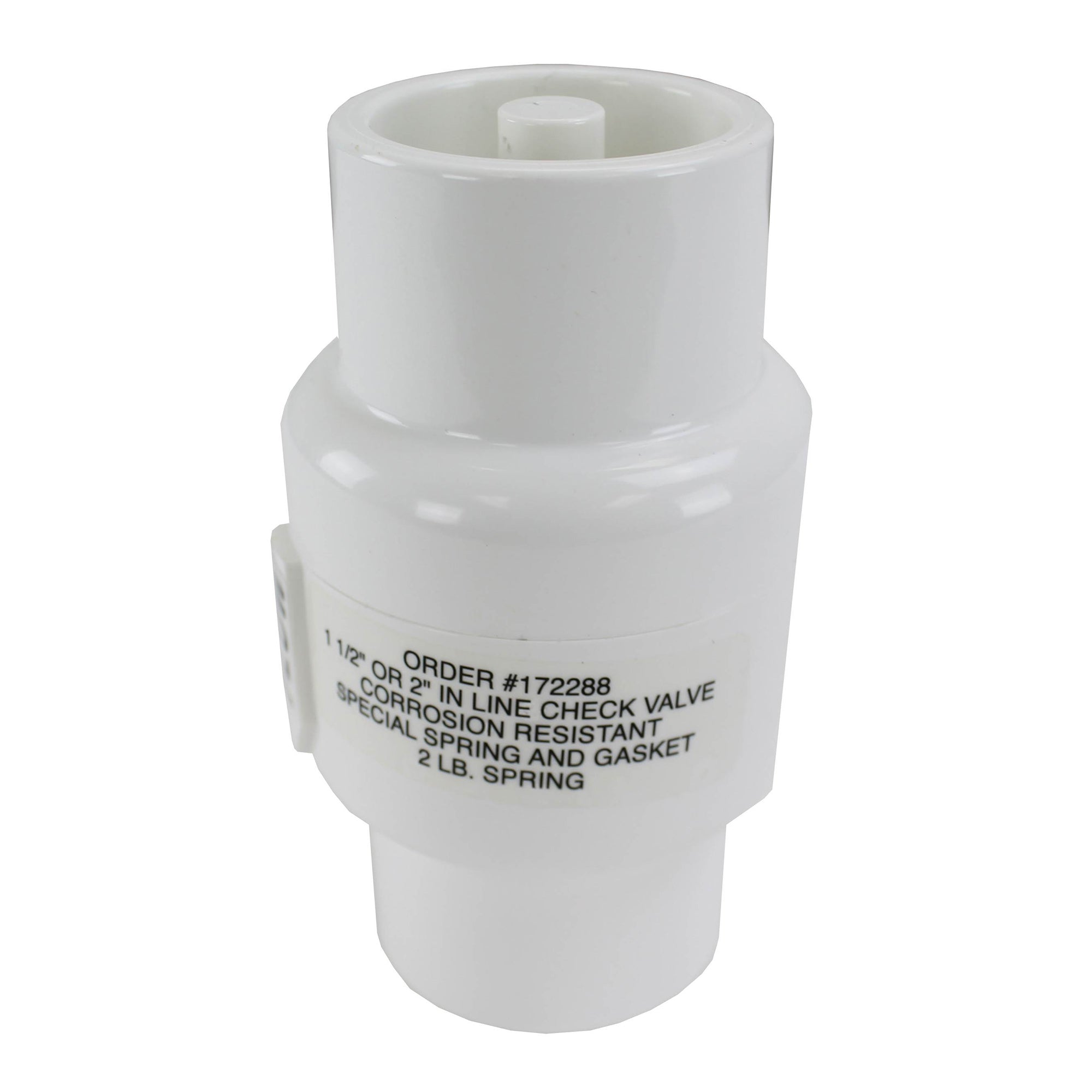 Pentair R172288 Rainbow Chlorinator 1 1/2" x 2" Slip Check Valve (Open Box)