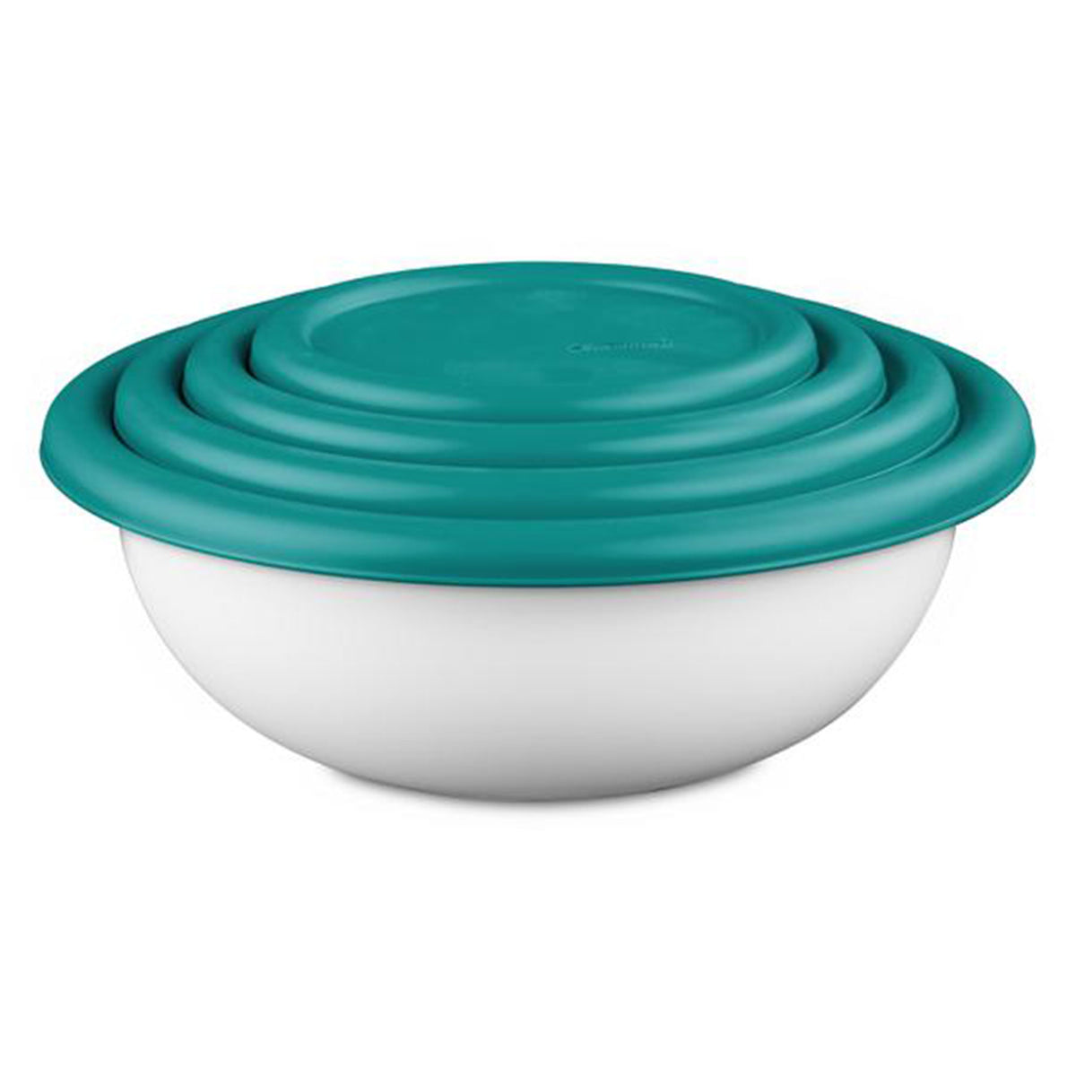 Sterilite 8-Piece Covered Bowl Set, 4 Plastic Bowls Ranging in Size, 6 Pack