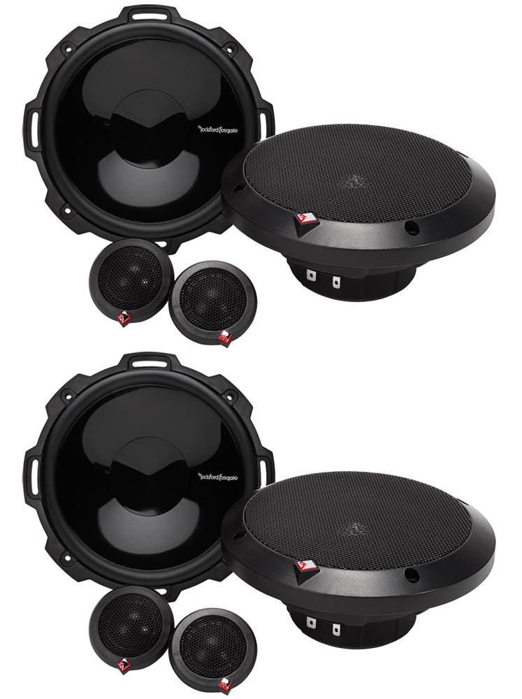 4) Rockford Fosgate P1675-S 6.75" 240W 2-Way Car Audio Component Speakers System