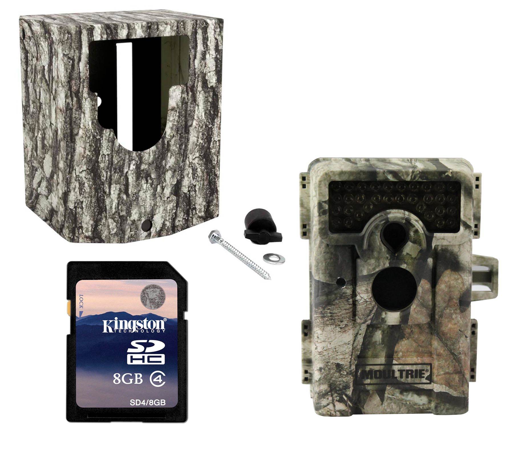 MOULTRIE Game Spy M-990i No Glow Infrared Trail Camera w/ Metal Box & SD Card