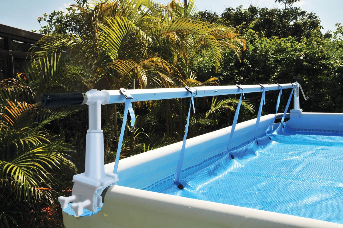 Kokido Solaris II Above Ground Pool 24 ft Cover Reel & Tube Set (Open Box)