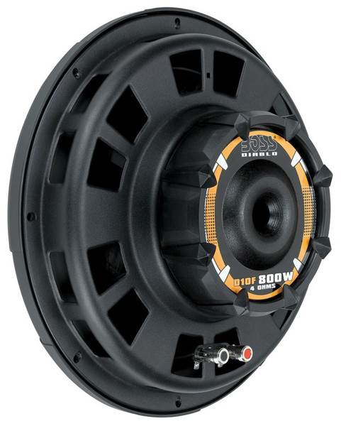 GMC Chevy Crew Cab 2007-2013 10" Sub Box + (2) Boss D10F 1600W Slim Subwoofers