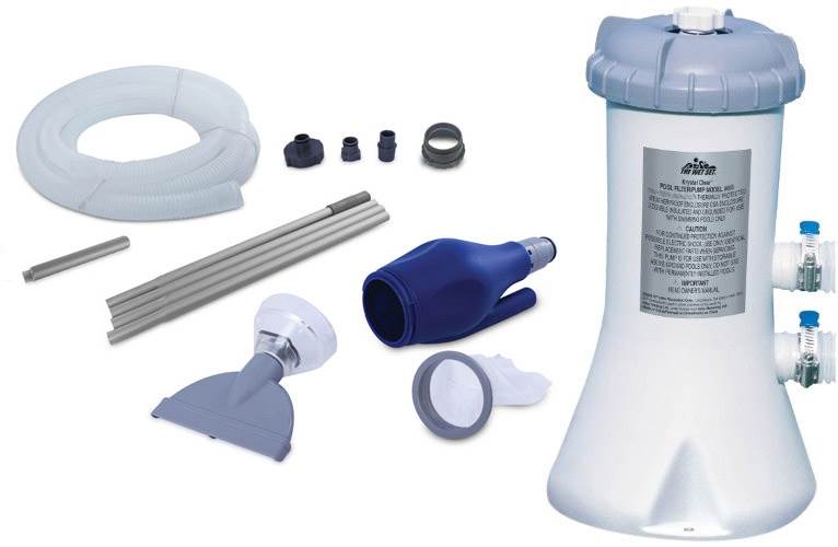 Intex 530 GPH Easy Set Swimming Pool Pump & Kokido K535CBX/BLU Skooba Vacuum