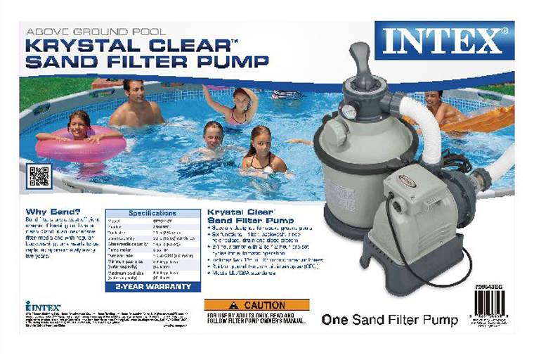 Intex 1200 GPH Krystal Clear Sand Pool Filter Pump Set & Kokido V-Trap Vacuum