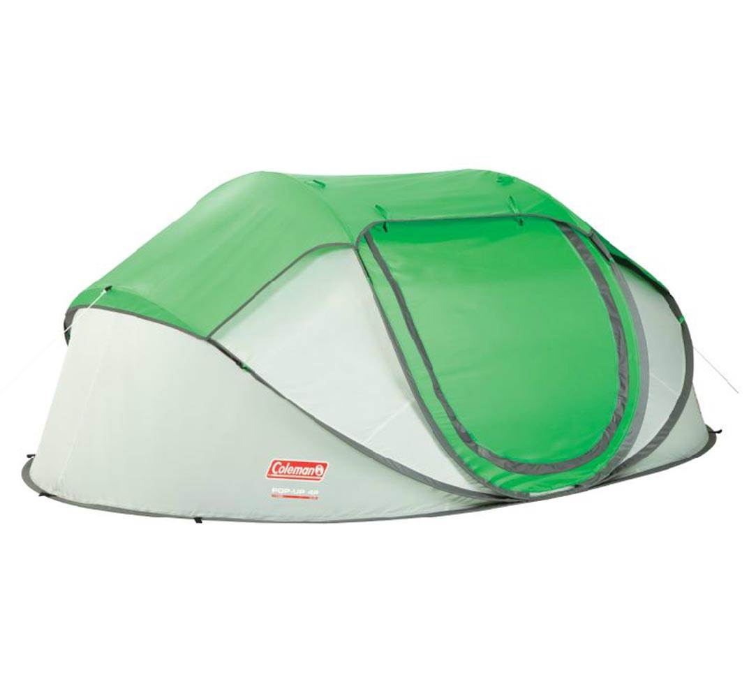 COLEMAN 4 Person Pre-Assembled Instant Pop Up Camping Tent (Open Box)