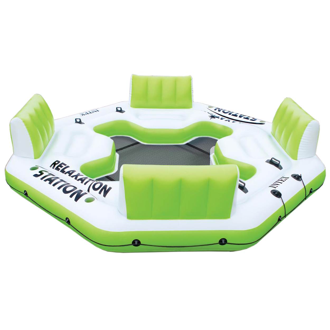 Intex Pacific Paradise Relaxation Station 4-Person Water Lounge And Air Pump