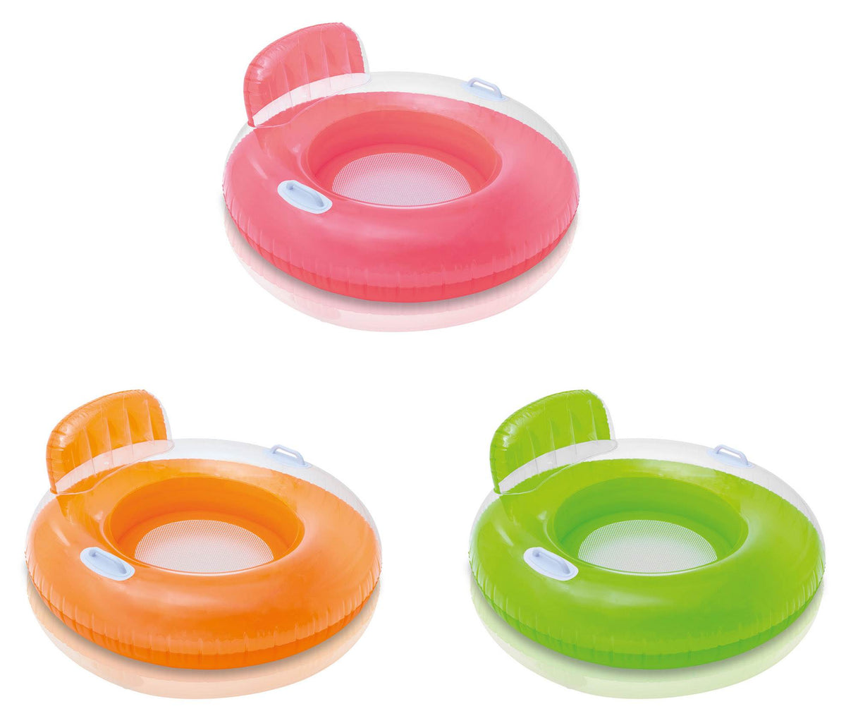 Intex Inflatable Candy Color Floating Pool Tube Raft Lounges (3-pack) | 56512EP