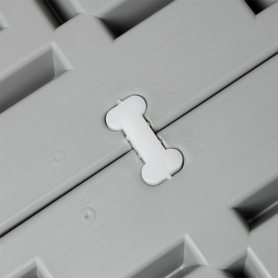 Confer Plastics Handi Spa Pad 32" x 48" Connectable Hot Tub Mat, Gray (6 Pack) - VMInnovations