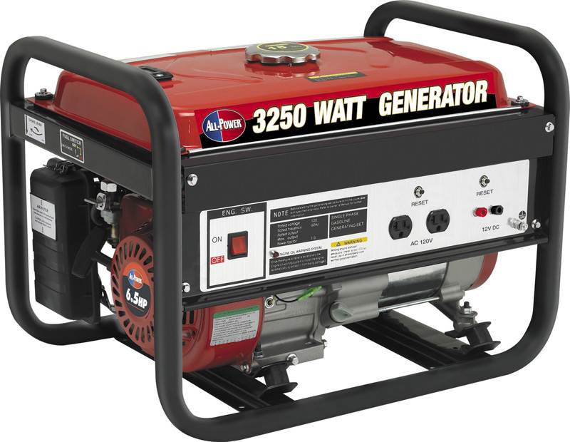 All Power APG3012 6.5Hp 3250W Gas Powered Camping Portable Generator - Open Box