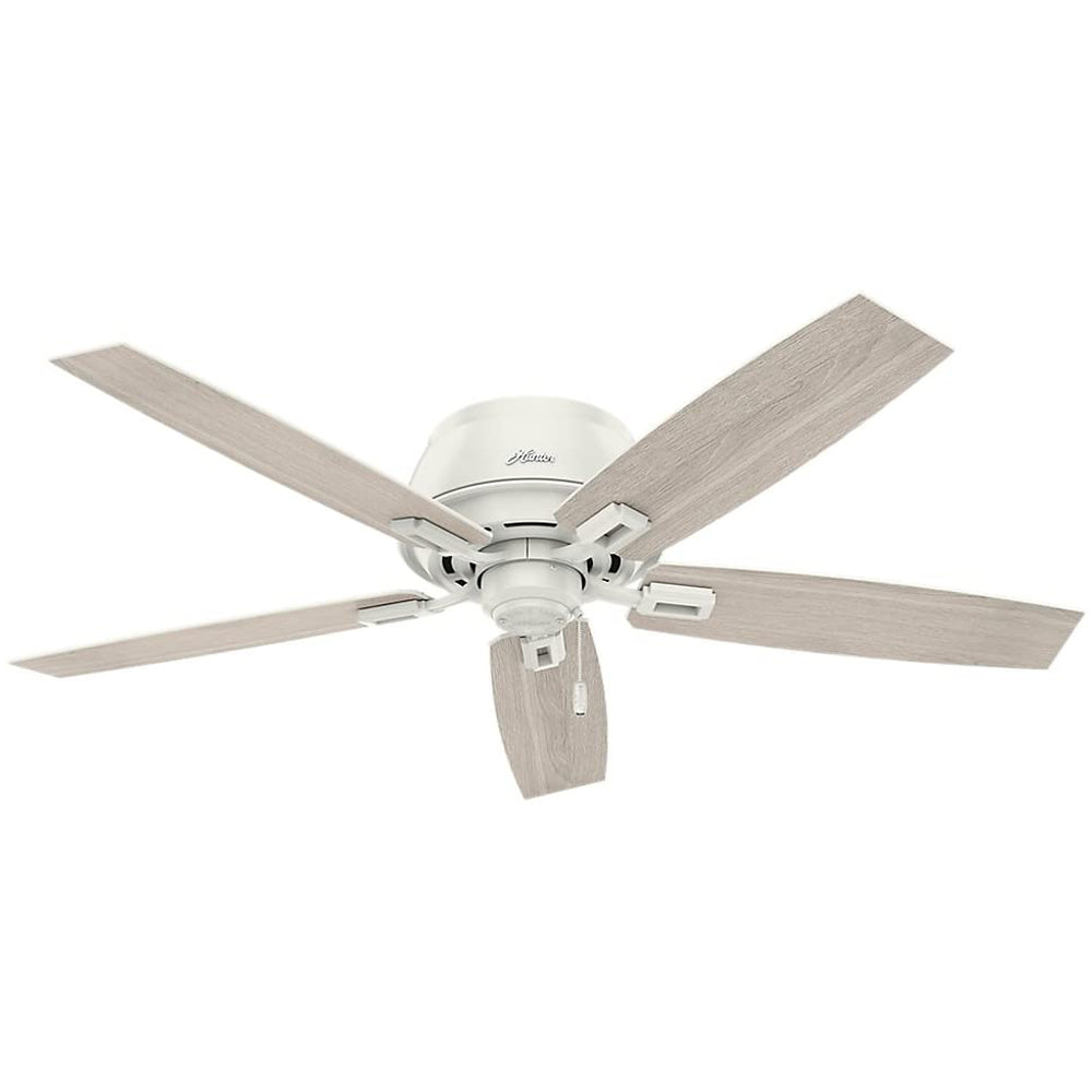 Hunter Fan Company 53343 Donegan Low Profile 52 Inch Ceiling Fan, Fresh White