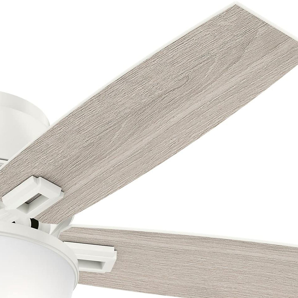 Hunter Fan Company 53343 Donegan Low Profile 52 Inch Ceiling Fan, Fresh White