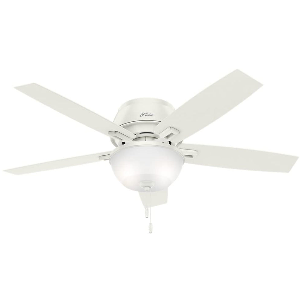 Hunter Fan Company 53343 Donegan Low Profile 52 Inch Ceiling Fan, Fresh White