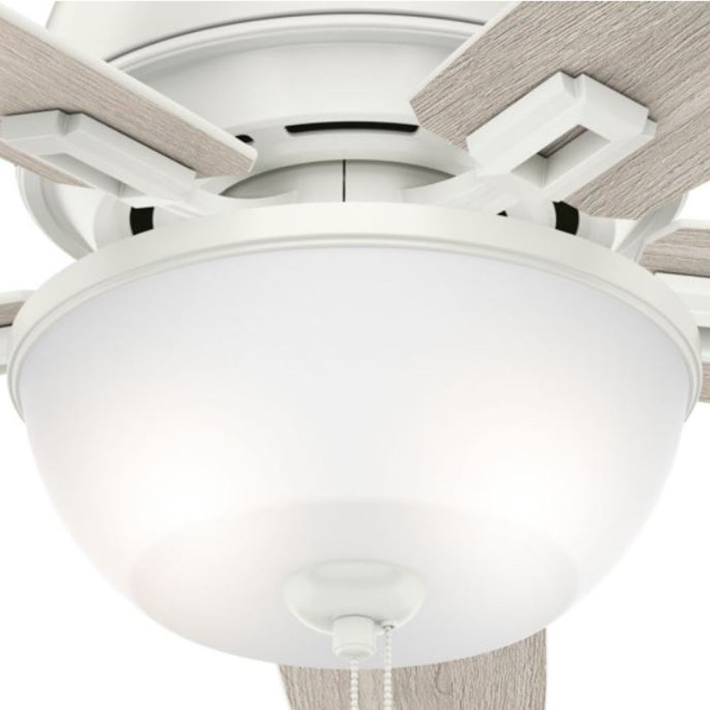 Hunter Fan Company 53343 Donegan Low Profile 52 Inch Ceiling Fan, Fresh White