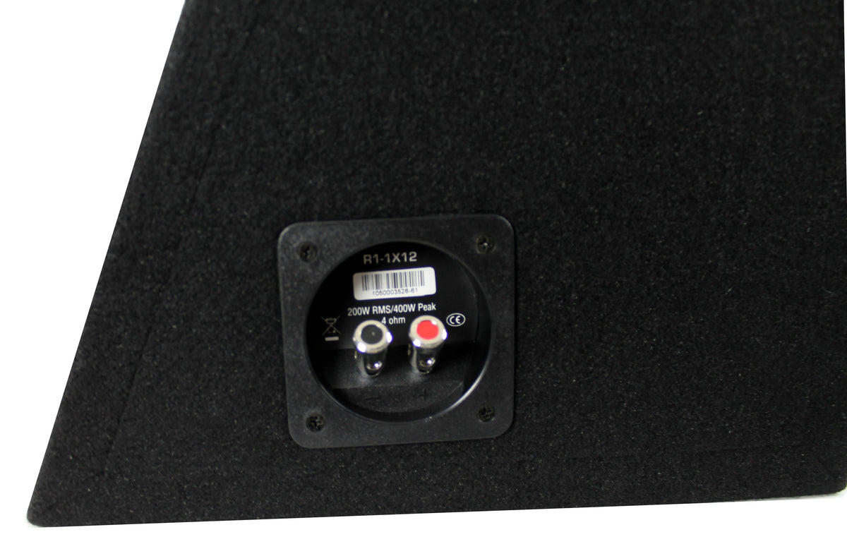 Rockford Fosgate 12-inch 400 Watt Loaded Car Subwoofer Sub Enclosure (4 Pack)