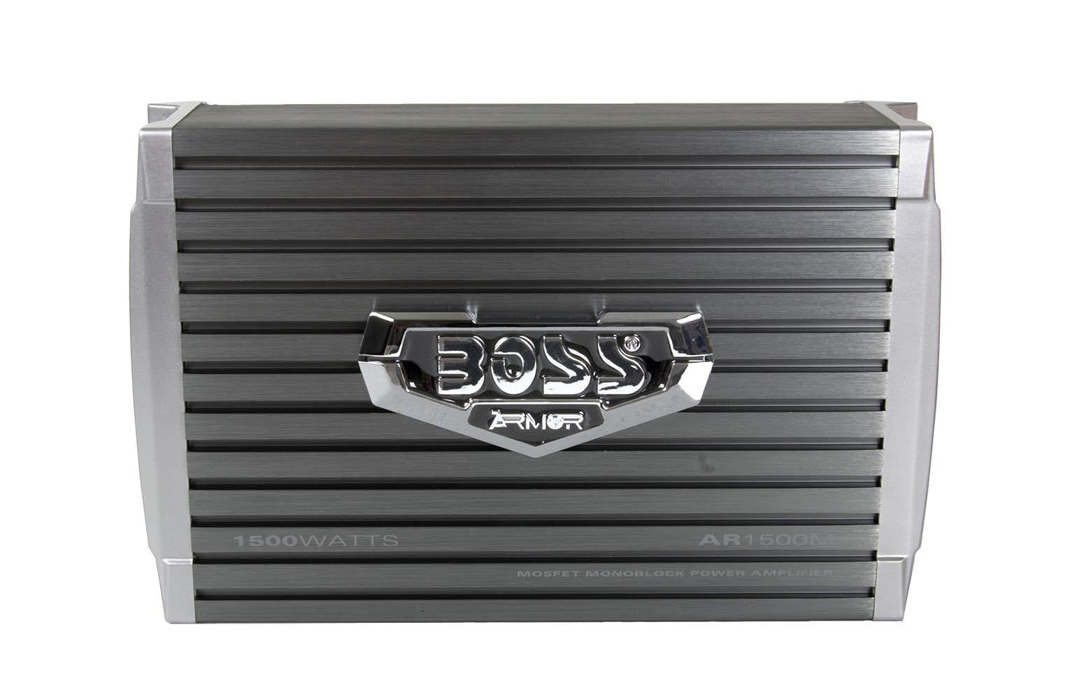 Boss AR1500M 1500W MONO Car Amplifier + Remote + 2.2 Farad Capacitor + Amp Kit
