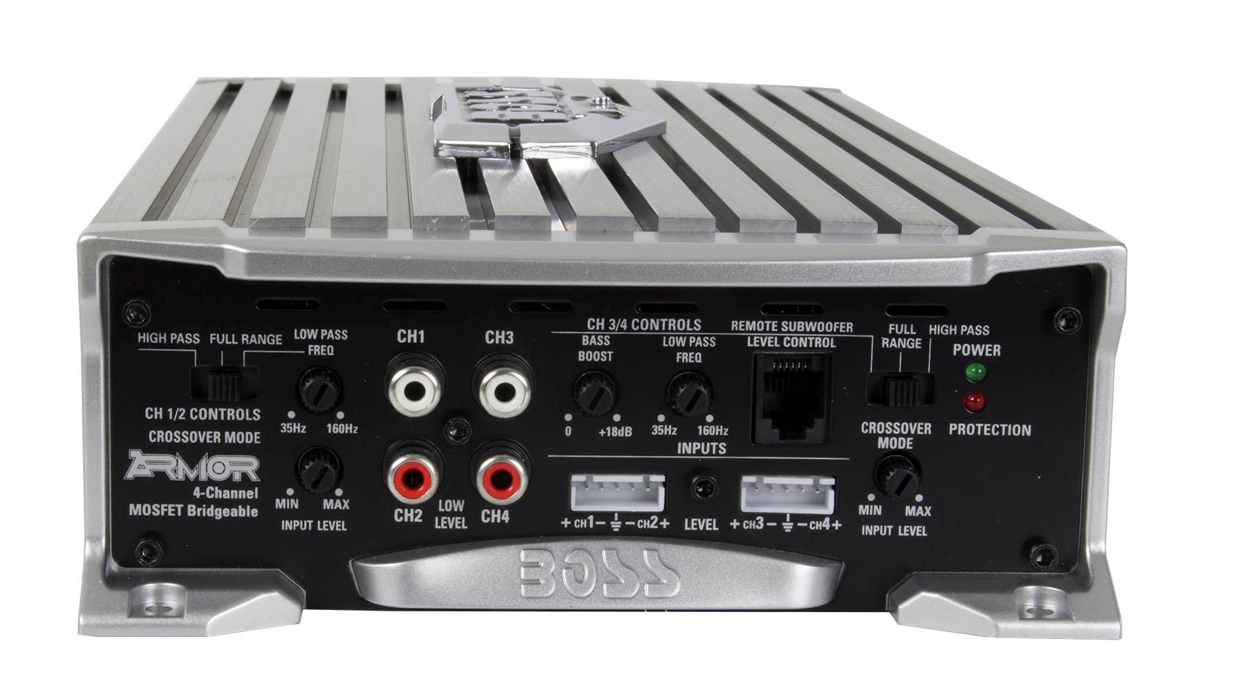 Boss AR1600.4 1600W 4-Ch Car Amplifier + Remote + 2.0 Farad Capacitor + Amp Kit