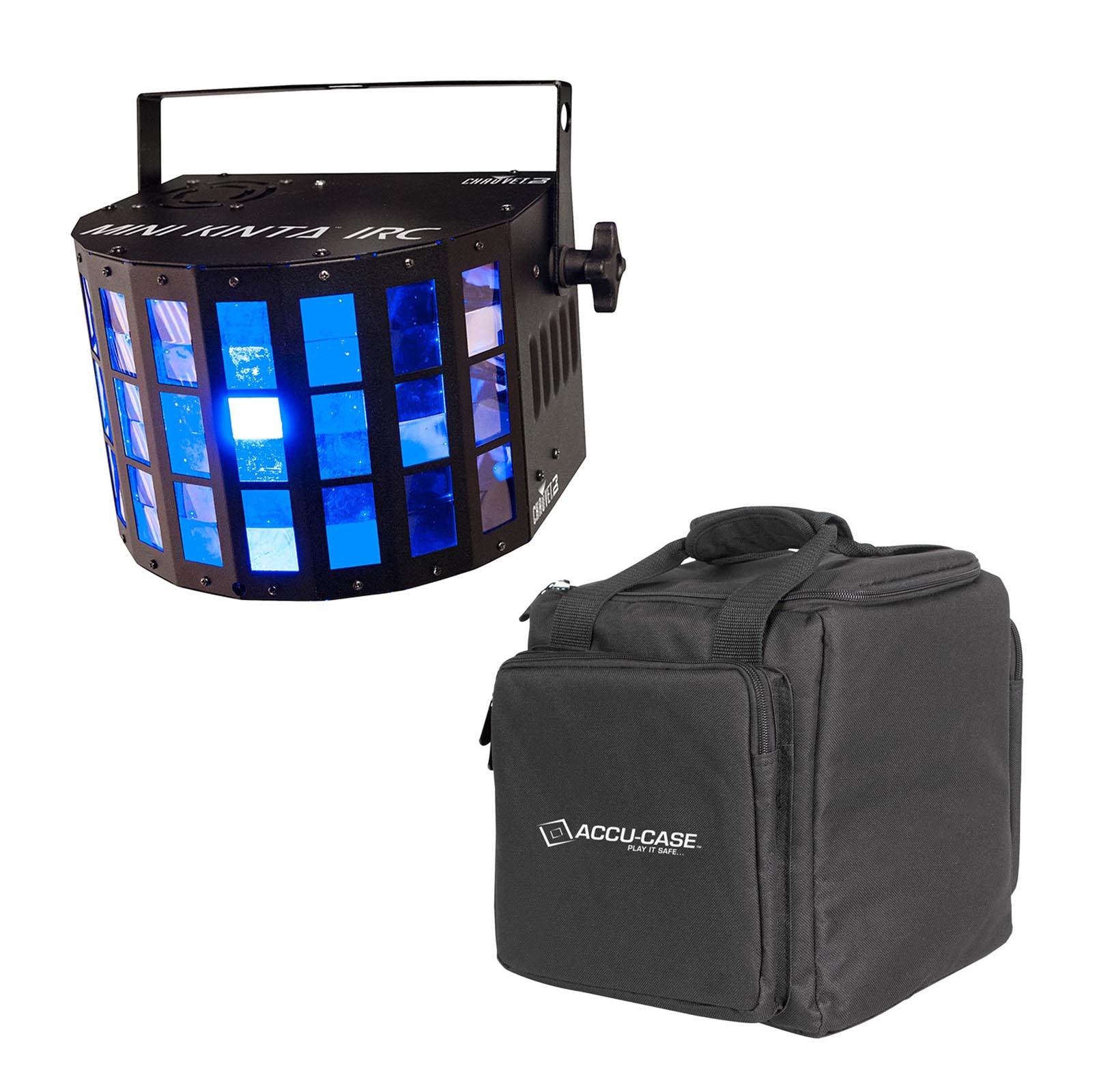 Chauvet DJ Mini Kinta IRC LED RGB DMX Lighting Effect + American DJ Travel Bag
