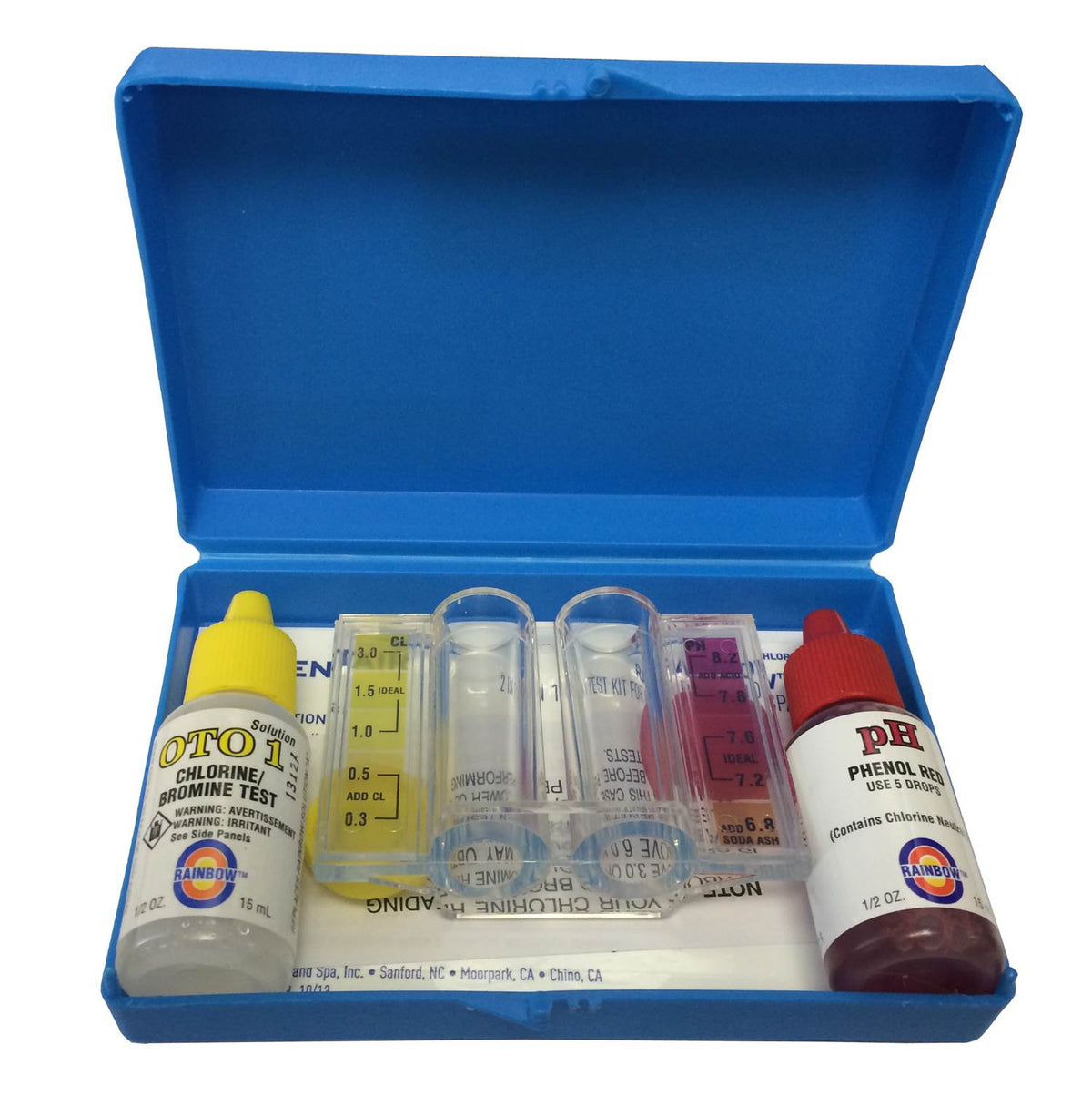 Pentair R151076 Rainbow pH & Chlorine 2 in 1 Swimming Pool Spa Liquid Test Kit