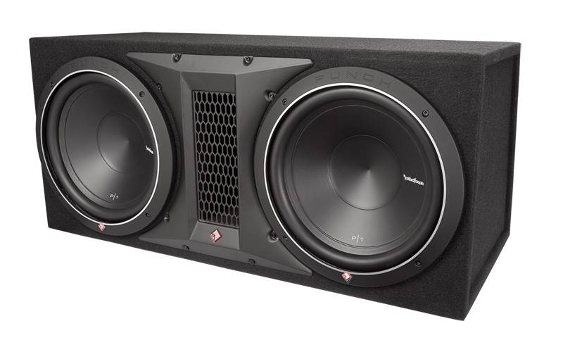 Rockford Fosgate P1-2X12 12" 1000W Dual Subwoofer + Box + 3000W Amp + Amp Kit