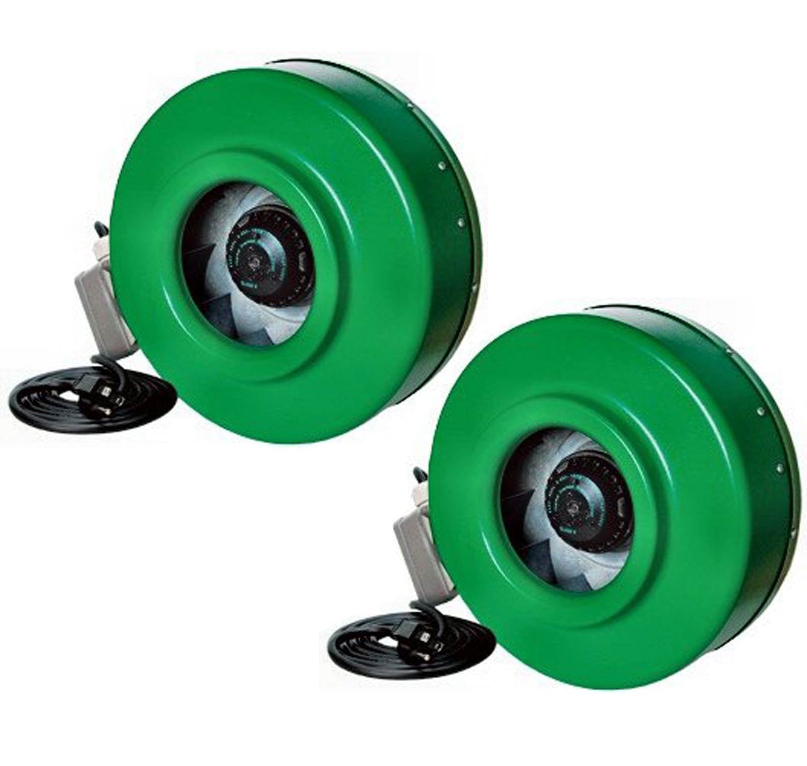 Hydrofarm Hydroponic 6 Inch and 8 Inch Inline Fan Blower Package