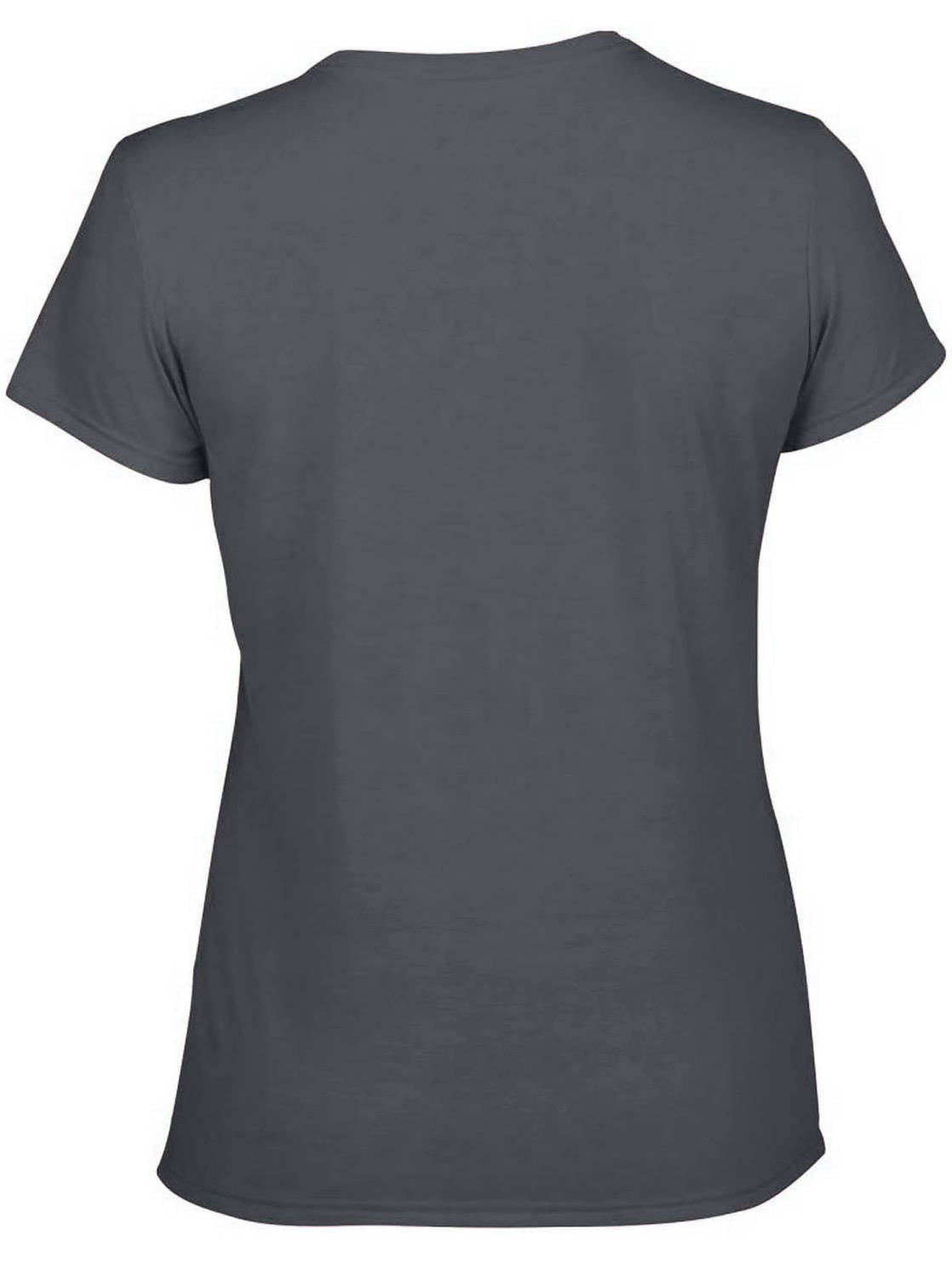 Gildan Missy Fit Womens Large Adult Short Sleeve T-Shirt, Charcoal (12 Pack) - VMInnovations
