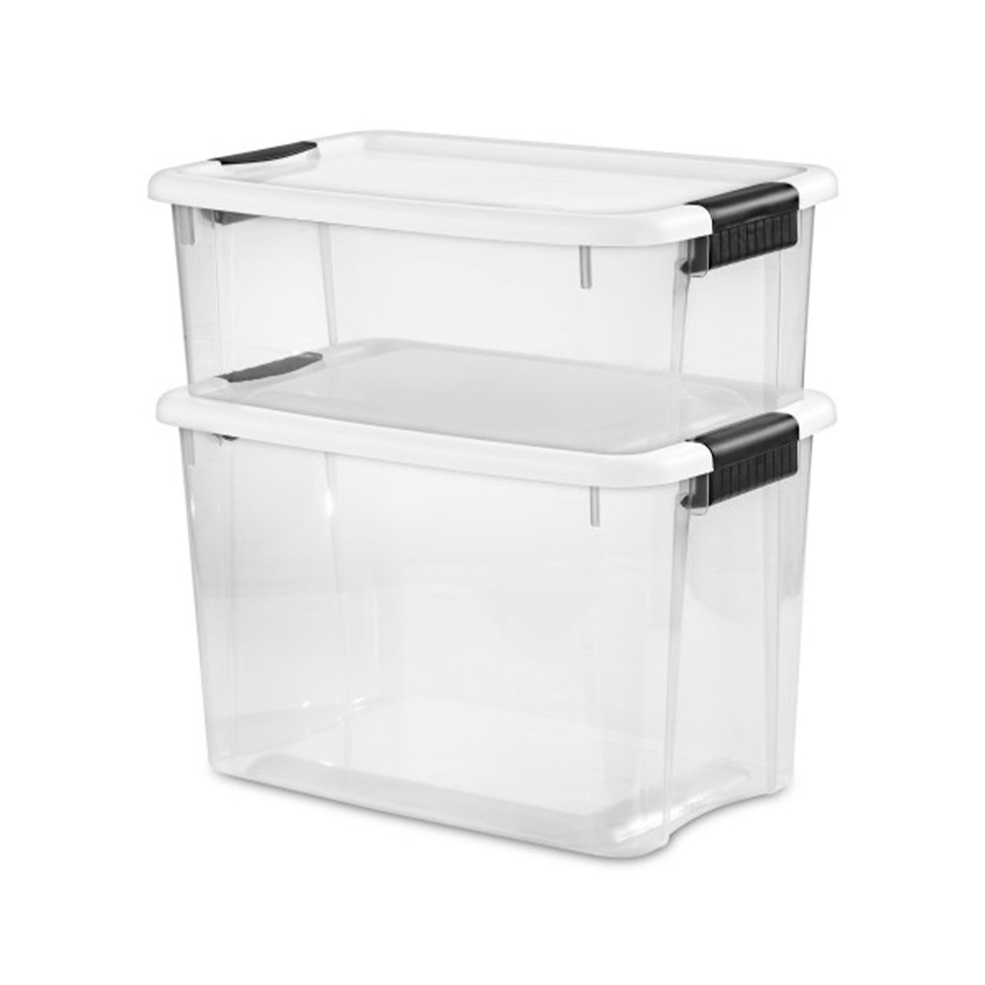Sterilite 18 Quart Ultra Latch Storage Box w/White Lid (Open Box)