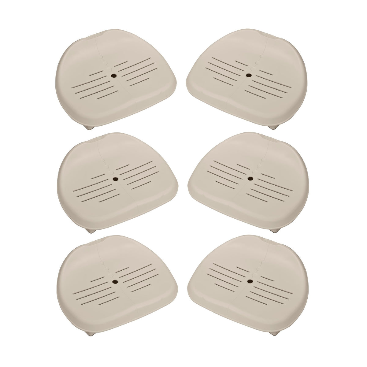 Intex PureSpa Inflatable Slip Resistant Removable Seat Spa Accessory (6 Pack) - VMInnovations
