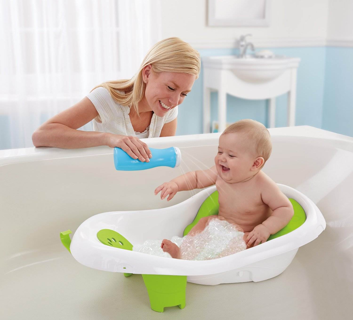 Fisher-Price 4-in-1 Grow-with-Me Sling N Seat Baby Bathing Tub | BDY86