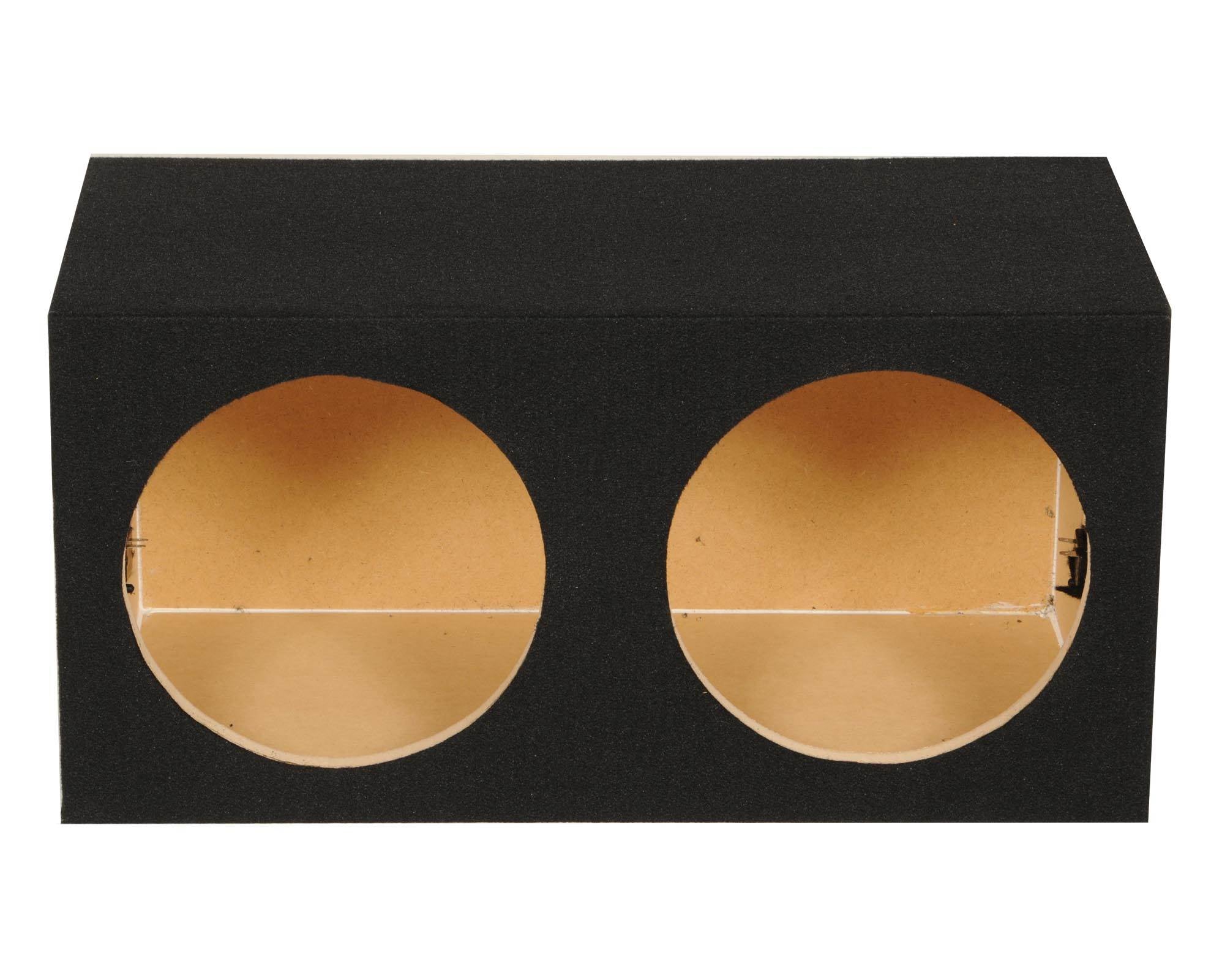 Q-POWER 12" Dual Sealed Car Audio Sub Box Enclosure | 28 x 13 x 13 (Open Box)