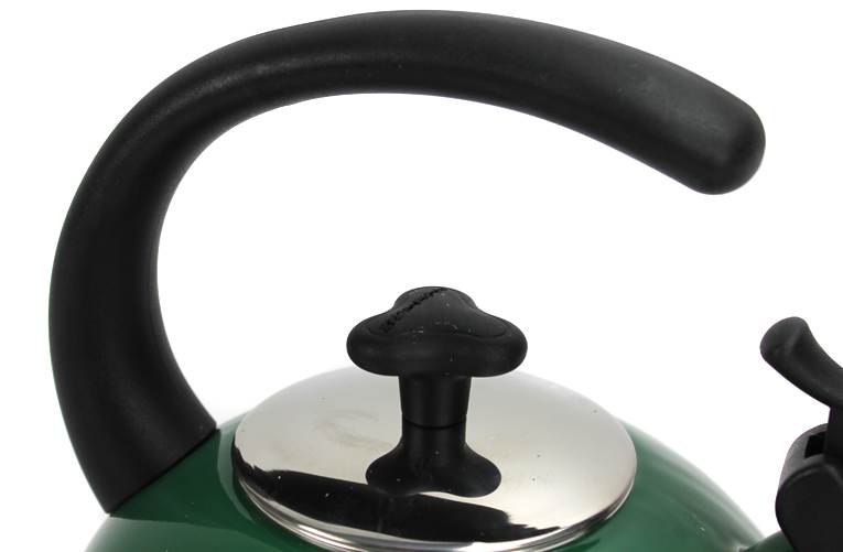 Rachael Ray 1.5Qt Curve Whistling Teakettle Porcelain Kitchen Green - Open Box
