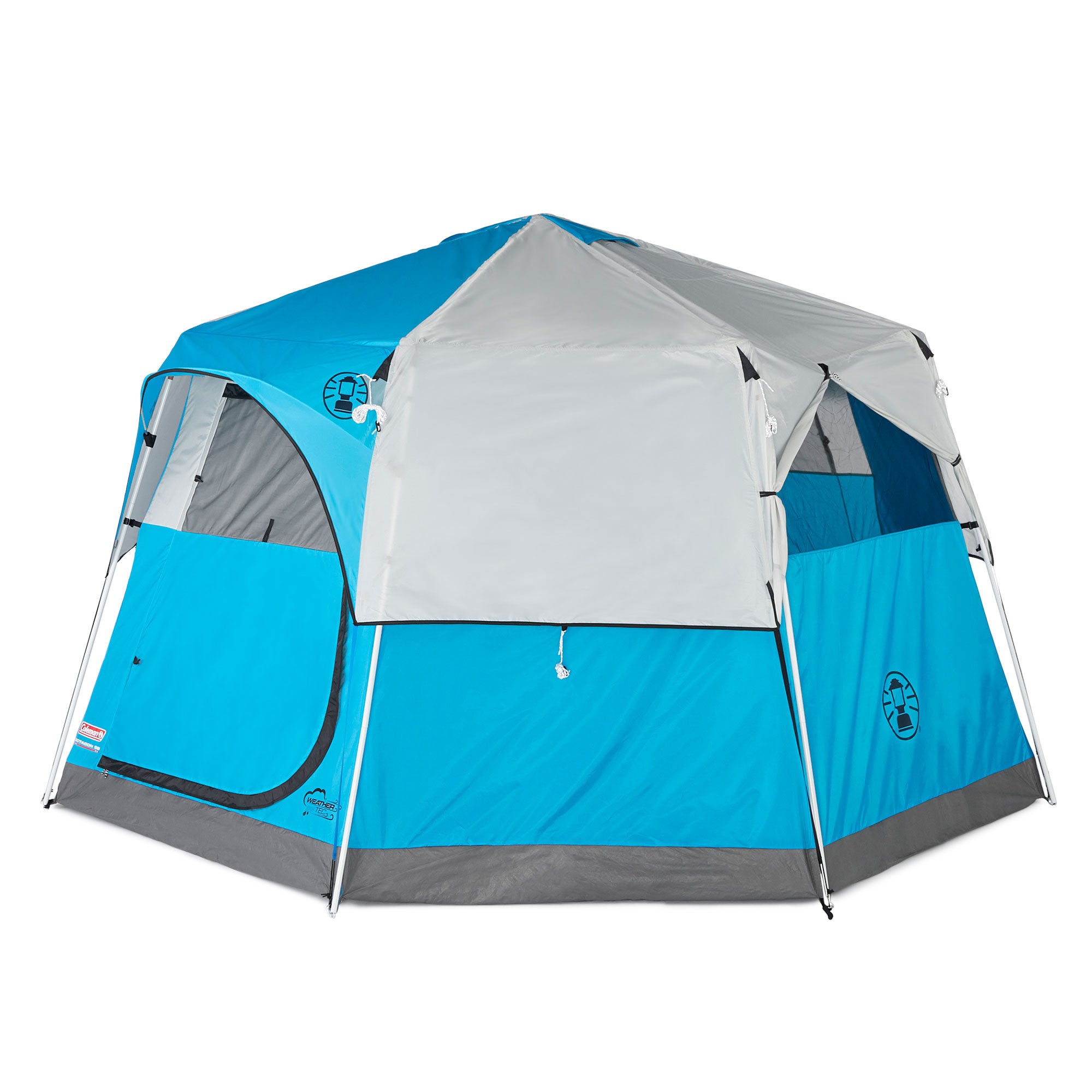 COLEMAN 8 Person 2 Room Octagon 98 Family Camping Tent | 13' x 13' (Open Box)