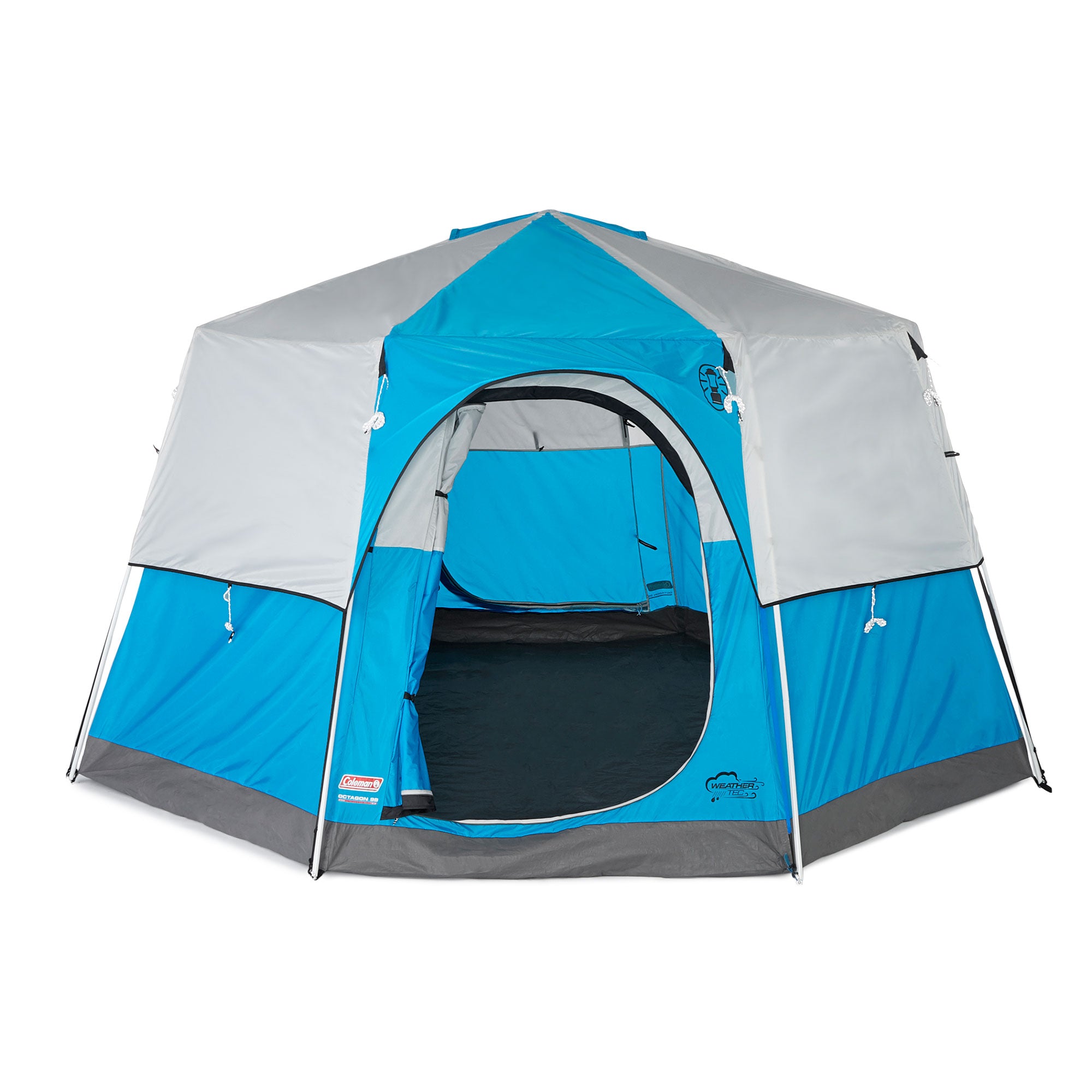 COLEMAN 8 Person 2 Room Octagon 98 Family Camping Tent | 13' x 13' (Open Box)