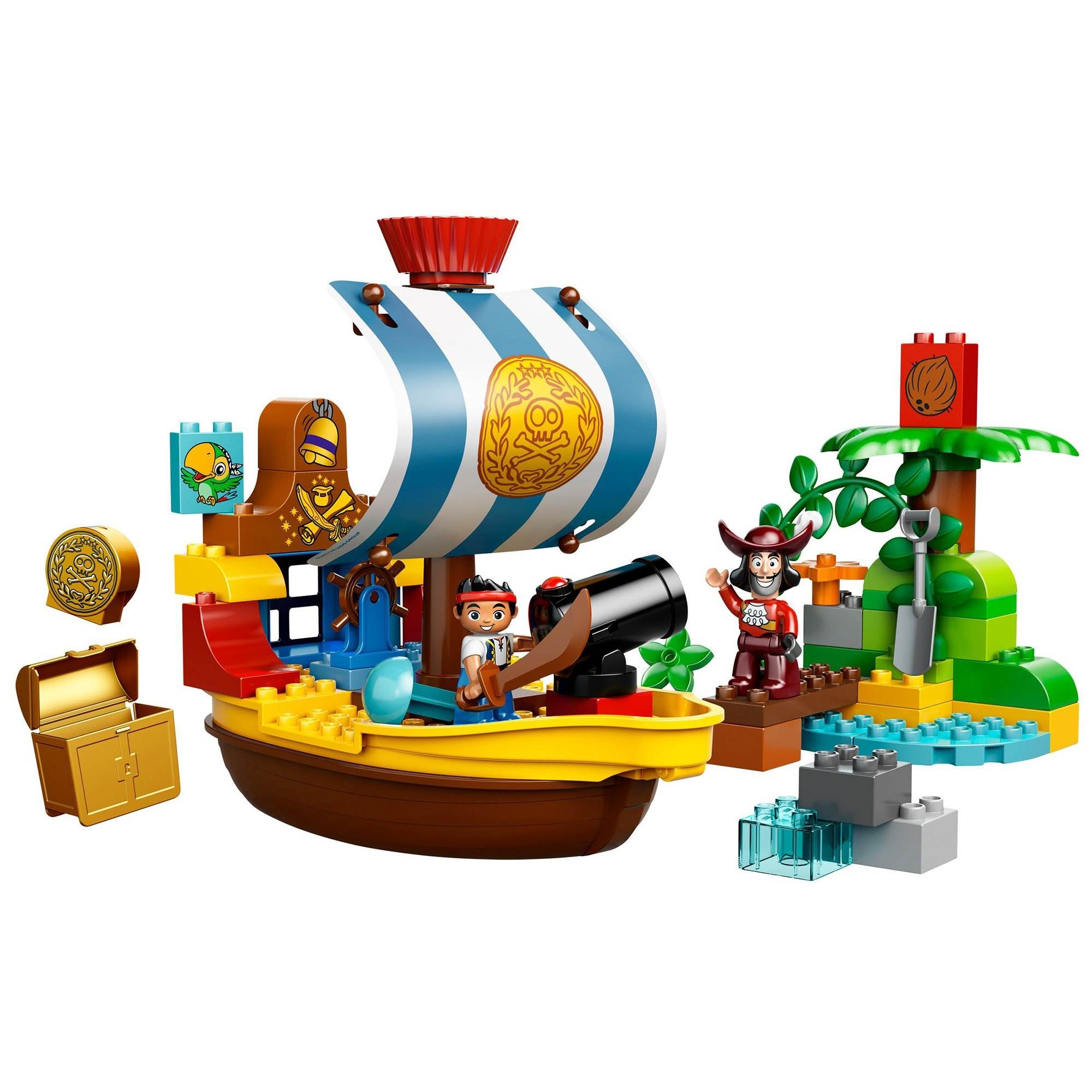LEGO Duplo Jake's Pirate Ship Bucky with Captain Hook Play Set (Open Box)