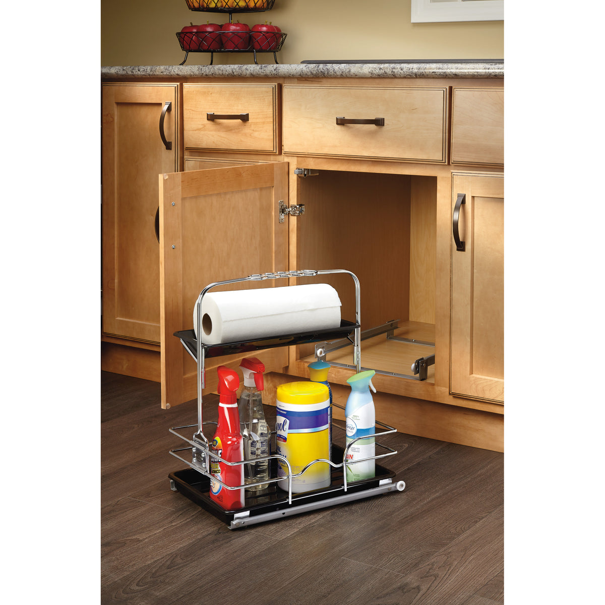 Rev-A-Shelf 544-10C-1 Undersink Base Cabinet Slide Out Cleaning Caddy (Open Box)