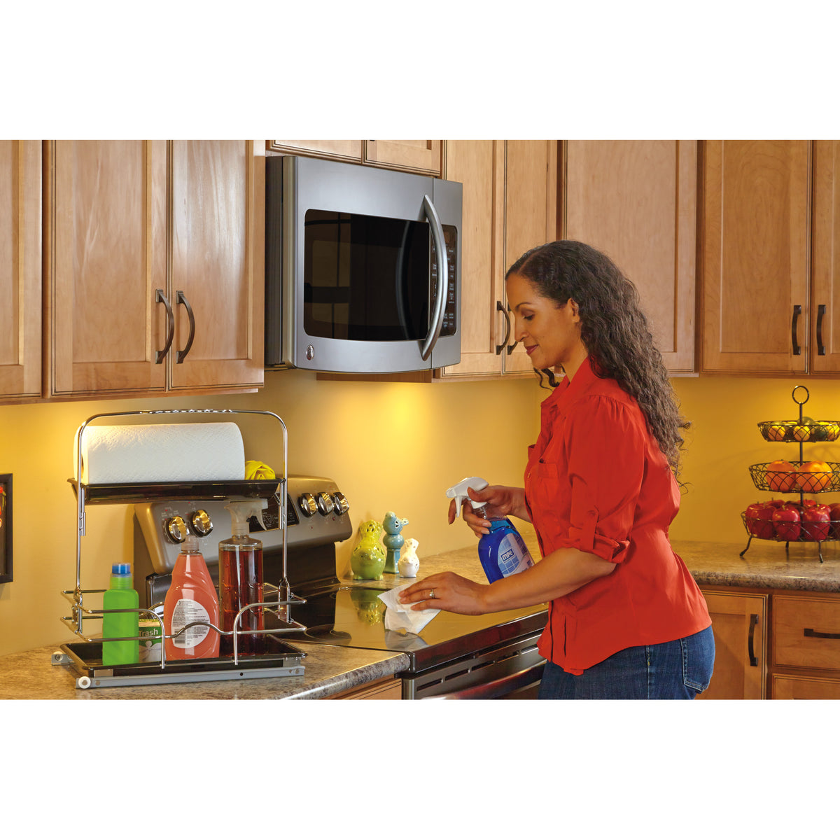Rev-A-Shelf 544-10C-1 Undersink Base Cabinet Slide Out Cleaning Caddy (Open Box)