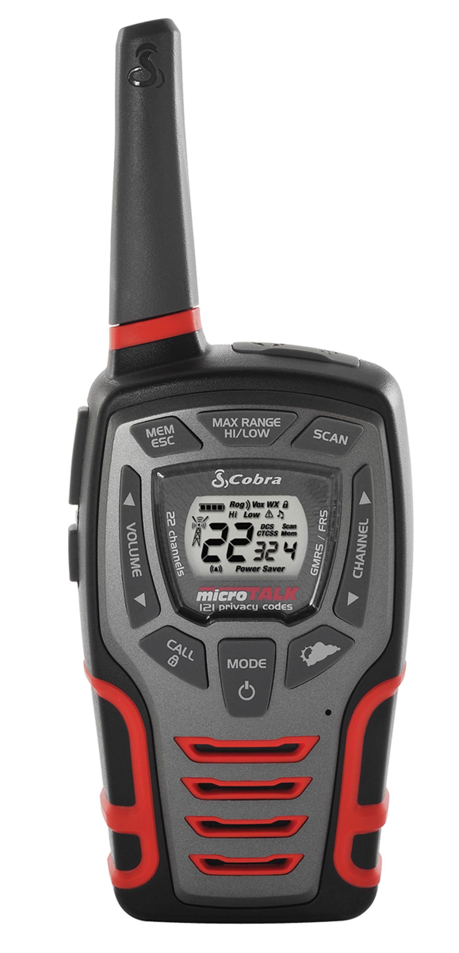 (2) COBRA MicroTalk 28 Mile 22 Channel 2-Way Radios Walkie Talkies (Open Box)