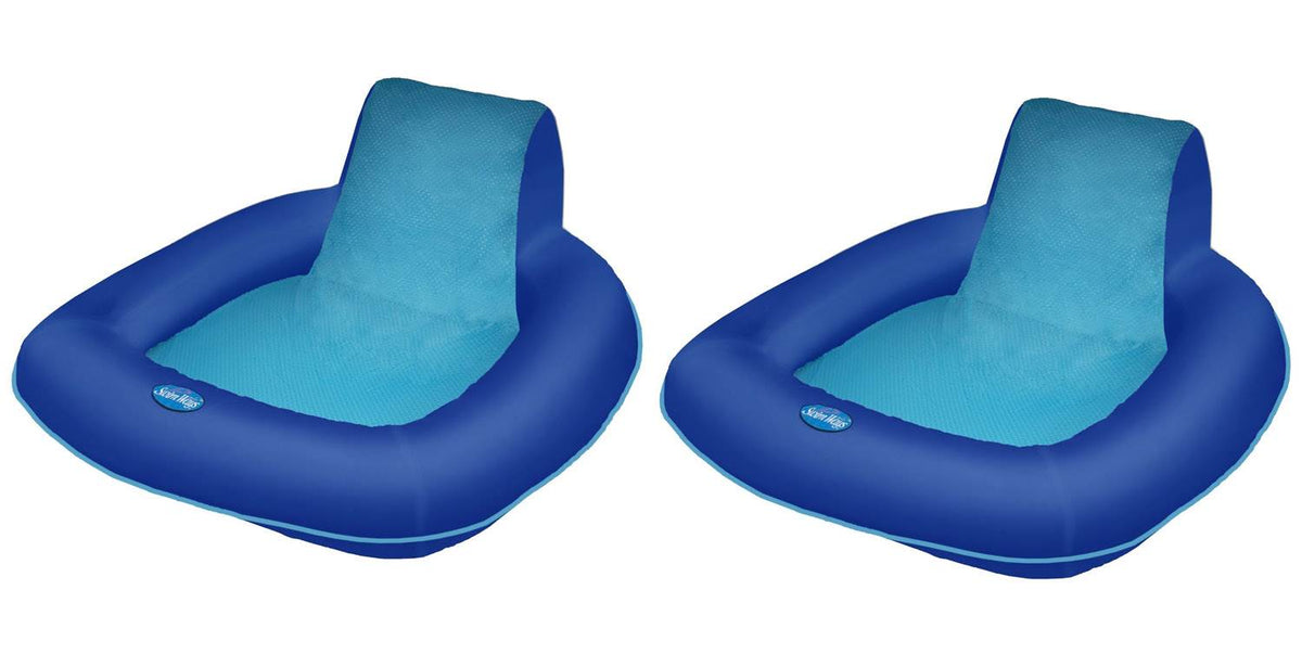 SwimWays Spring Float SunSeat Floating Pool Lounge Chair (2-Pack)