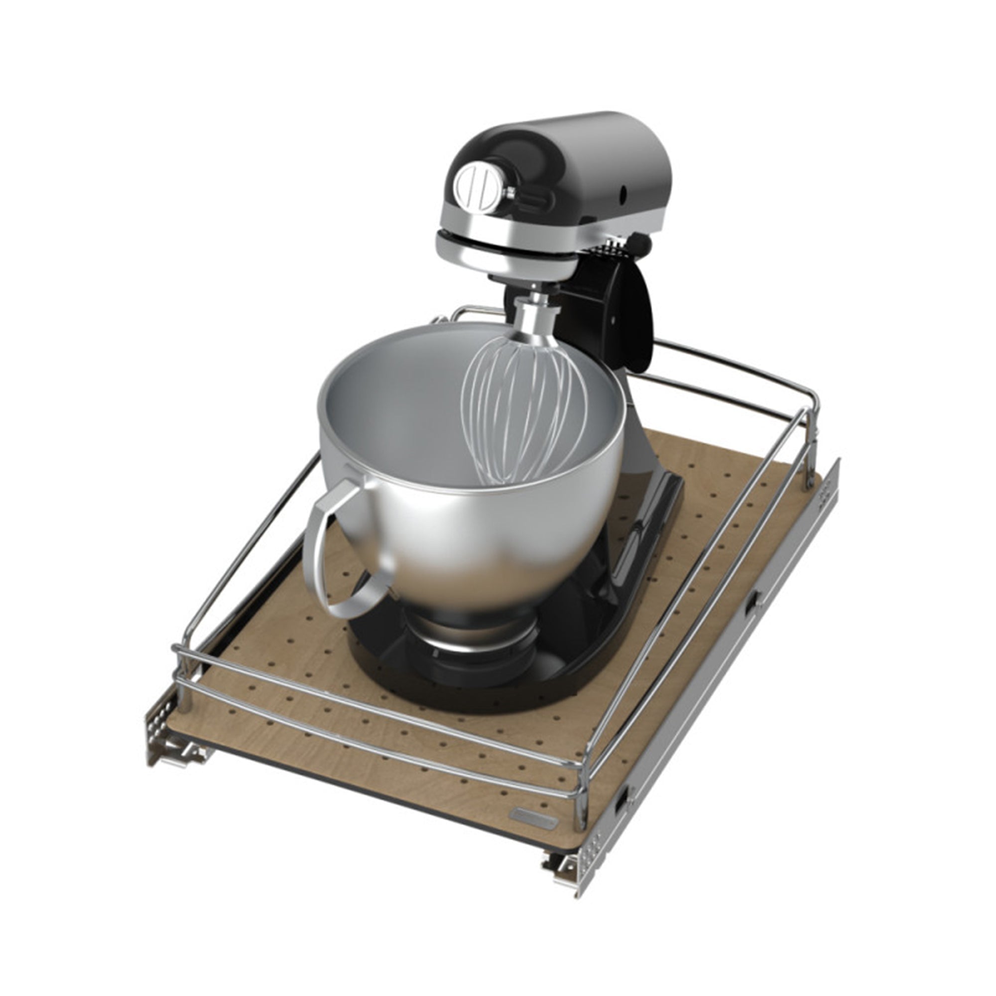 Rev-A-Shelf Solid Bottom Pullout Base Soft-close Cabinet Organizer, 54BK-15SC-1 - VMInnovations