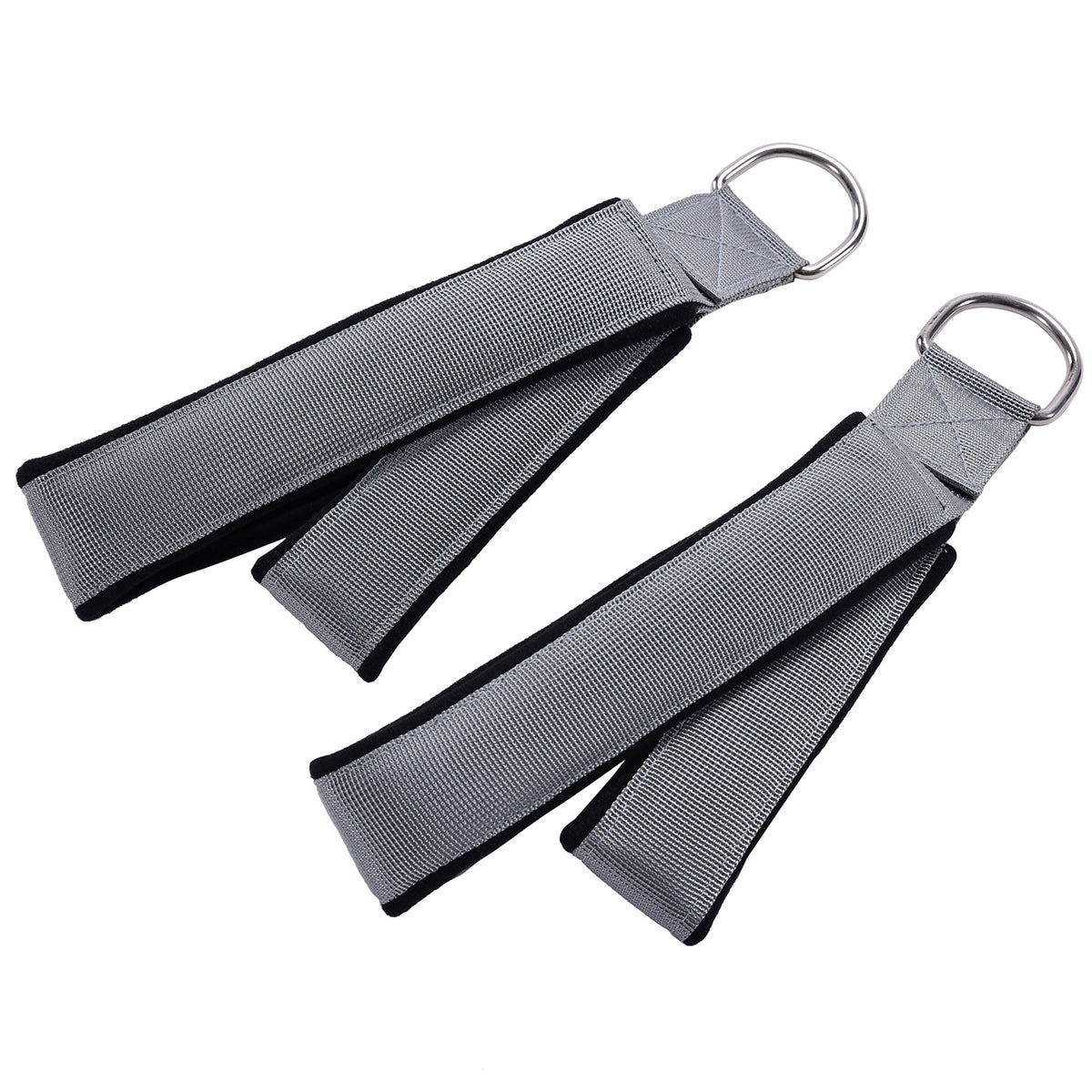 Stamina Products AeroPilates Double Loop Hand & Foot Strap Pair with Bag, Gray